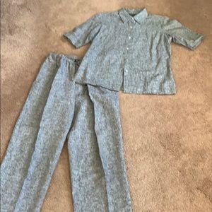 Style & Co petite linen/cotton 2 piece outfit